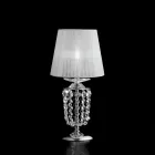Iron and Gilded Table Lamp with Made in Italy Lampshade for Interior Decorating - Austria Viadurini