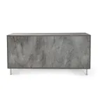 Sideboard with 3 Melamine Doors and Plexiglass Feet Made in Italy - Mickey Mouse Viadurini