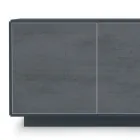 Sideboard with Stone Effect HPL Laminate Doors Made in Italy - Fiorenza Viadurini