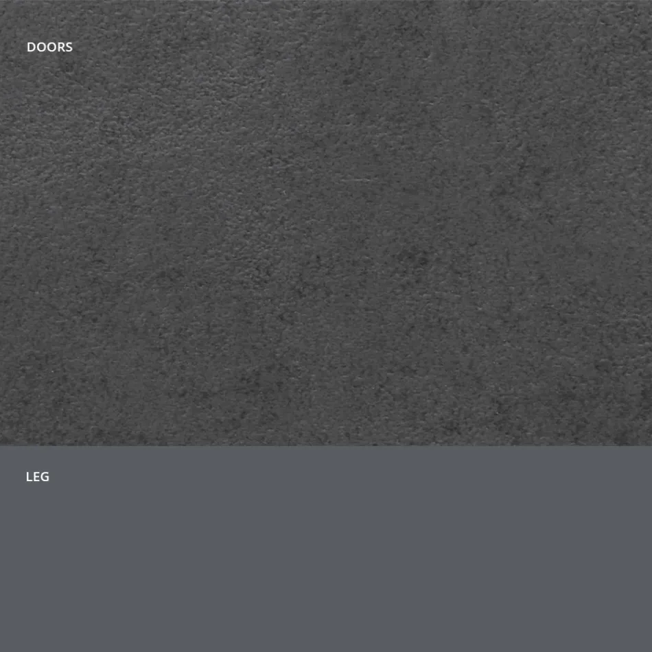 Sideboard with Stone Effect HPL Laminate Doors Made in Italy - Fiorenza Viadurini