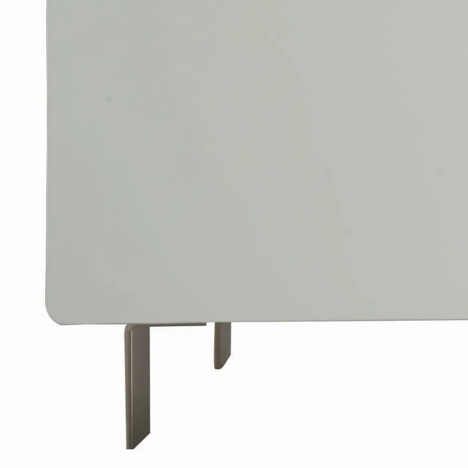 Sideboard with Body and Doors in Mdf 4-Foot Base Made in Italy - Coral Viadurini