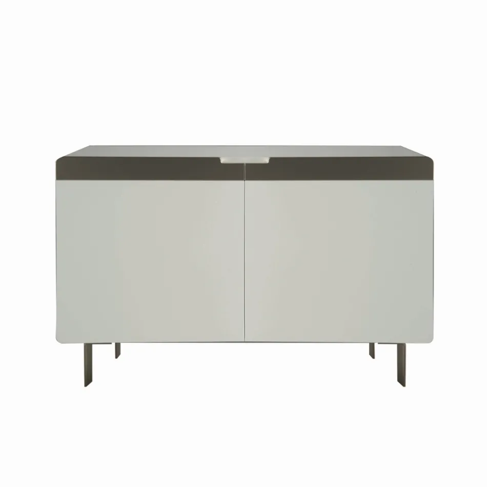 Sideboard with Body and Doors in Mdf 4-Foot Base Made in Italy - Coral Viadurini