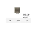 Sideboard with Mdf Structure and Base with Central Foot Made in Italy Viadurini