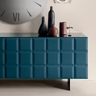 Indoor Sideboard with 3 Checkered Doors Made in Italy - Elisabetta Viadurini