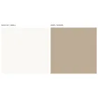 Living Room Sideboard with 4 Doors in White Glass and Mink Finish Made in Italy - Eva Viadurini