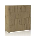 Living room sideboard with 2 hinged doors in oak finish - sodium