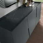 Living Room Sideboard with 3 Doors in Lacquered MDF Made in Italy - Elena Viadurini