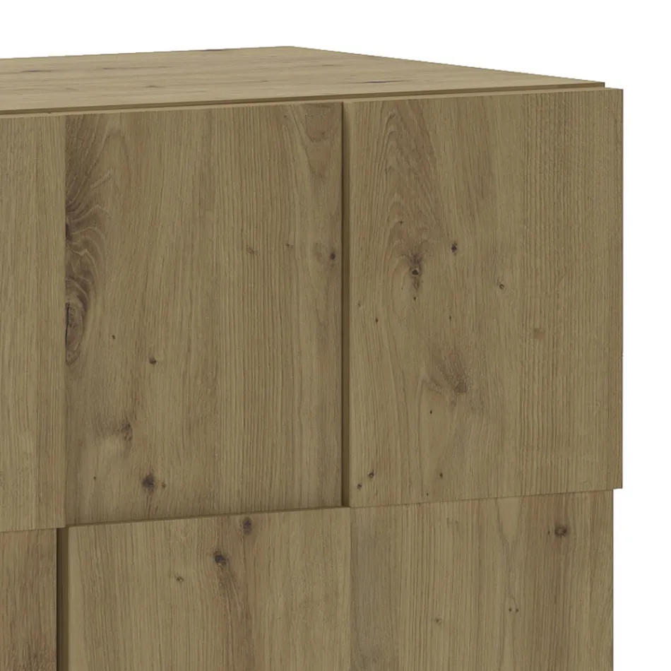 Living room sideboard with 4 hinged doors and 1 open compartment - Sodium Viadurini