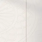 Living Room Sideboard in White Mdf with Bas-relief Made in Italy - Stilea Viadurini