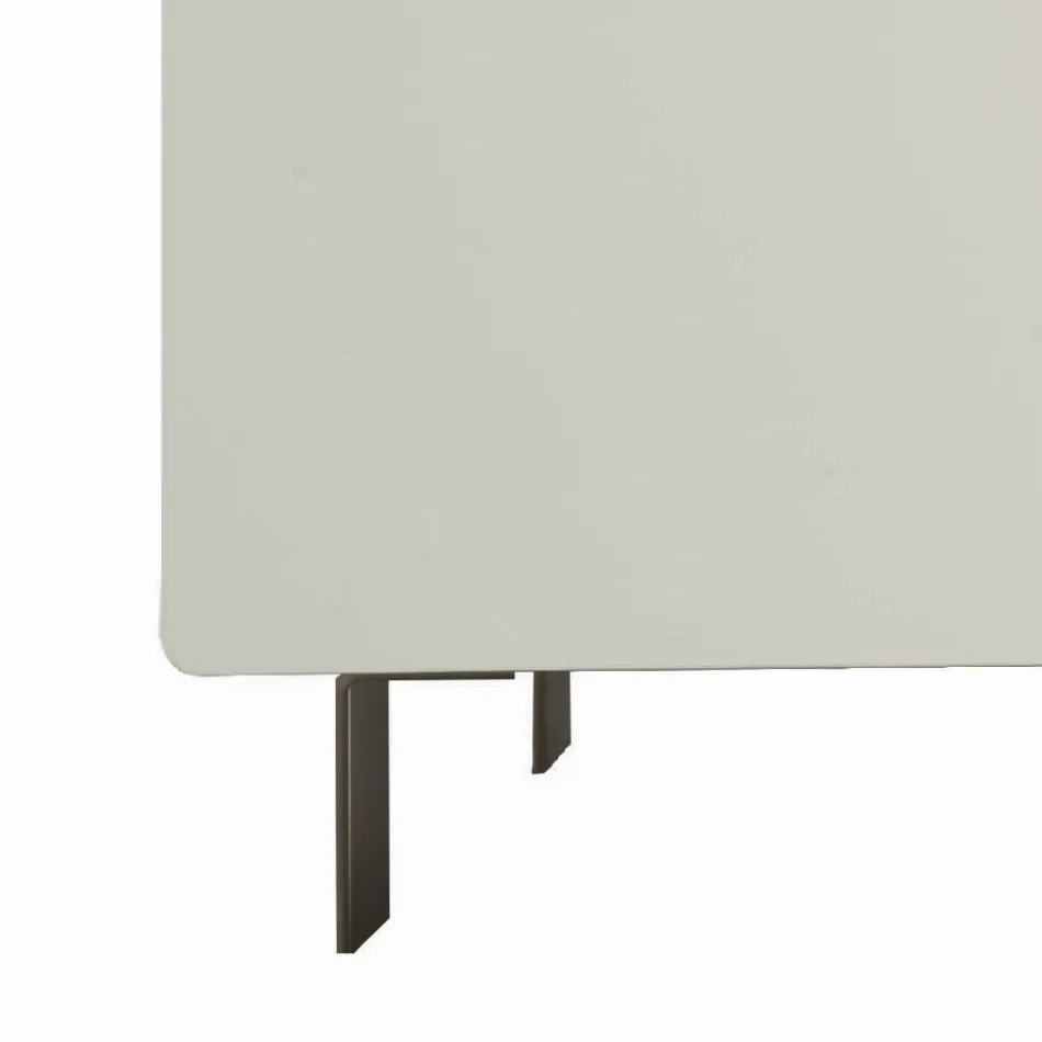 Living room sideboard in Mdf and 4-legged support Made in Italy - Teresina Viadurini