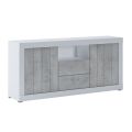 Melamine Living Room Sideboard with 2 Doors and 2 Drawers - Samario