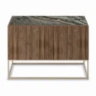 Sideboard in Canaletto Walnut Veneer Made in Italy - Salerno Viadurini