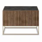 Sideboard in Canaletto Walnut Veneer Made in Italy - Salerno Viadurini