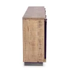 Living Room Sideboard in Mango Wood and Steel with 2 Doors and 3 Drawers - Sinfony Viadurini