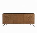 Living Room Sideboard in Mdf with 2 or 3 Door Engravings Made in Italy - Elegance