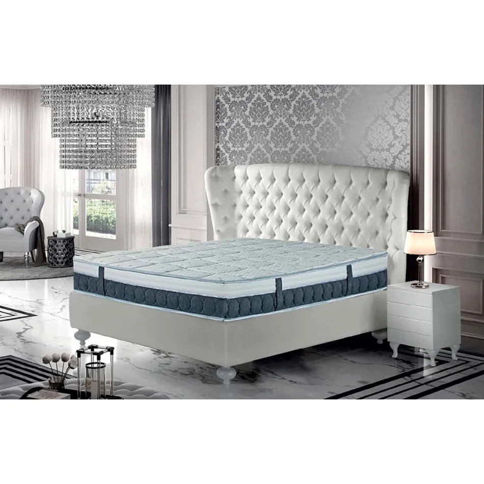 Double mattress H 25cm in Memory and Carbon Resistex Made in Italy - Villa Viadurini