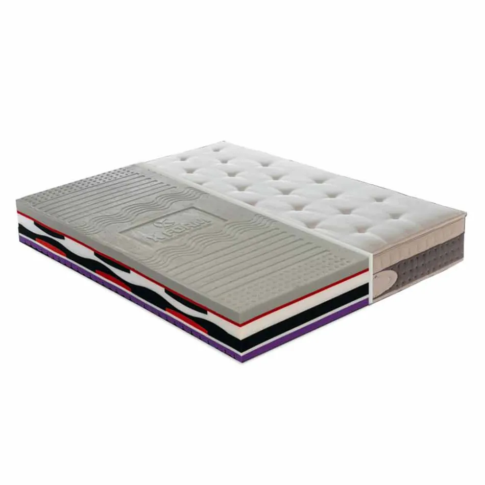 High Density Memory Xform Double Mattress Made in Italy - Silvestro Viadurini