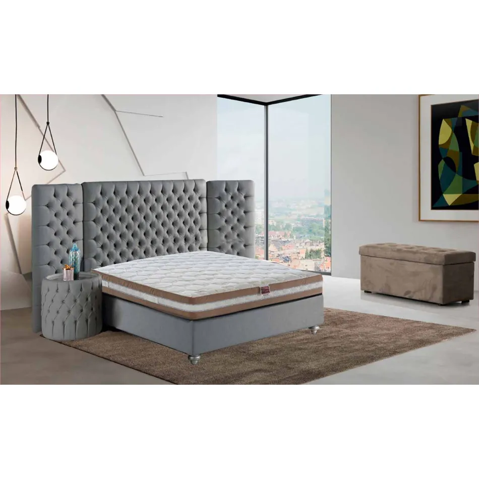 Single Memory Xform Mattress 25 cm high Made in Italy - Charcoal Viadurini