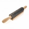 Marble Rolling Pin with Wooden Handles Made in Italy - Senni