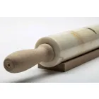 Marble Rolling Pin with Wooden Handles Made in Italy - Senni Viadurini