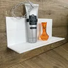 White Corian Wall Shelf L 35 or L 60 cm Made in Italy Quality - Elono Viadurini