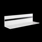 Wall Shelf in White Corian or with Black Insert 350 or 600 cm - Elono Viadurini
