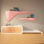 Modern design shelf produced in Italy, Sizzano Viadurini