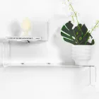 Transparent Plexiglass Object Shelf Made in Italy - Mufasa Viadurini