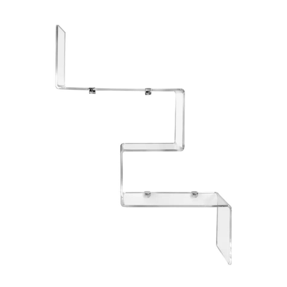 Transparent Plexiglass Object Shelf Made in Italy - Mufasa Viadurini
