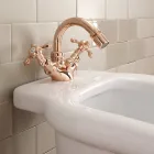 Vintage Design Single Hole Bidet Mixer in Brass Made in Italy - Klarisa Viadurini