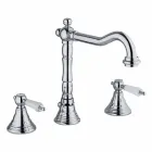Classic 3-Hole Brass Basin Mixer Made in Italy - Shelly Viadurini