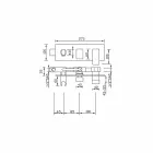 Built-in Shower Mixer with Brass Diverter Made in Italy - Panela Viadurini