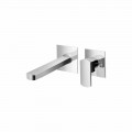 Brass Wall Mounted Washbasin Mixer Made in Italy - Sika