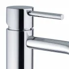 Bathroom Basin Mixer in Chromed Brass Modern Design Made in Itlay - Liro Viadurini