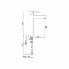 Bathroom Basin Mixer in Chromed Brass Without Drain Made in Italy - Ermia Viadurini