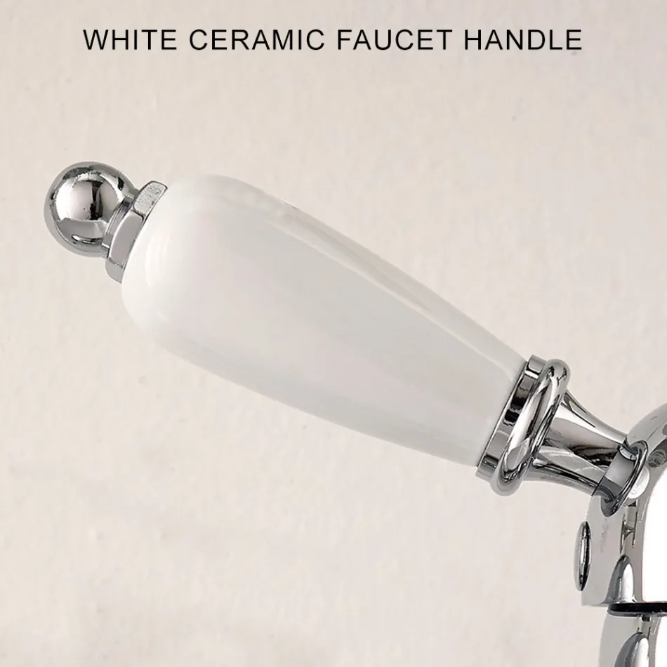 Classic Style Handmade Brass Basin Mixer with Lever - Noriana Viadurini