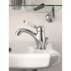 Classic Style Handmade Brass Basin Mixer with Lever - Noriana Viadurini