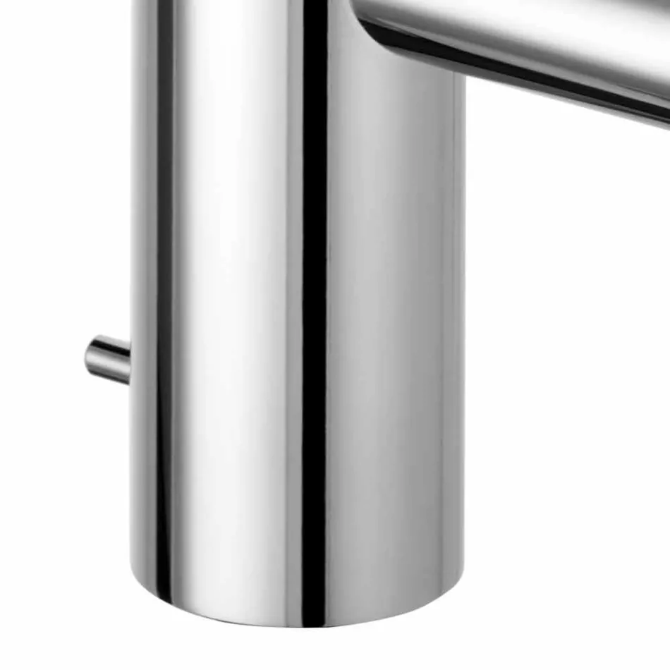 Modern Design Single Lever Mixer for Bathroom Washbasin in Metal - Zanio Viadurini