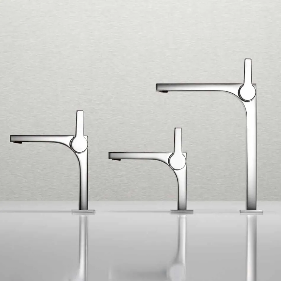 Modern Design Single Lever Mixer for Basin Without Drain - Etto Viadurini