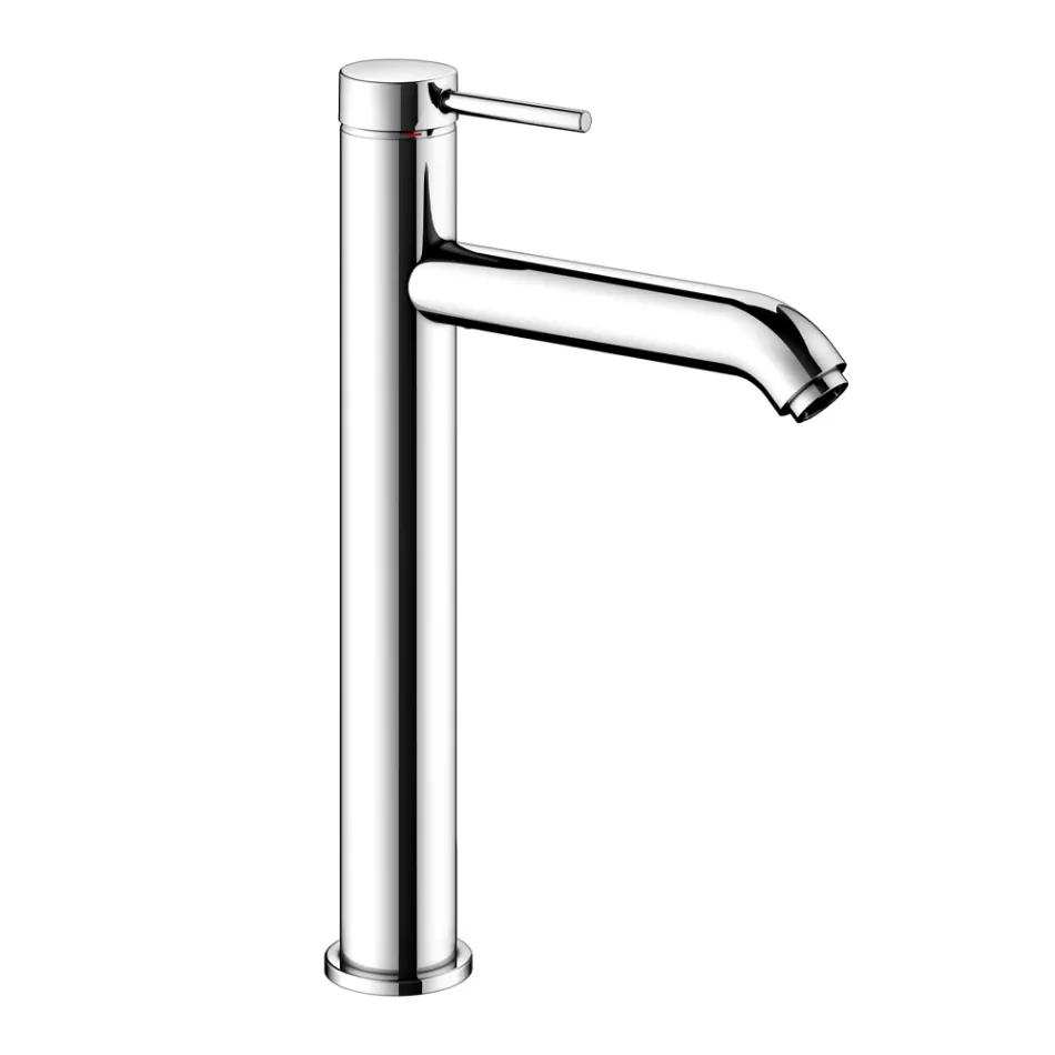 Single Lever Basin Mixer Without Drain High Round Design - Antilio Viadurini