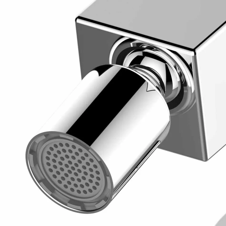 Modern Design Single-lever Bidet Mixer in Chromed Metal - Girino Viadurini