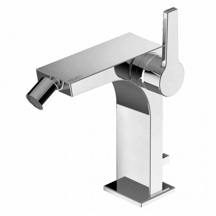 Modern Single-lever Bidet Mixer in Metal with Drain - Etto Viadurini