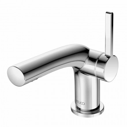Modern Single-lever Bathroom Sink Mixer with Metal Drain - Pinto Viadurini