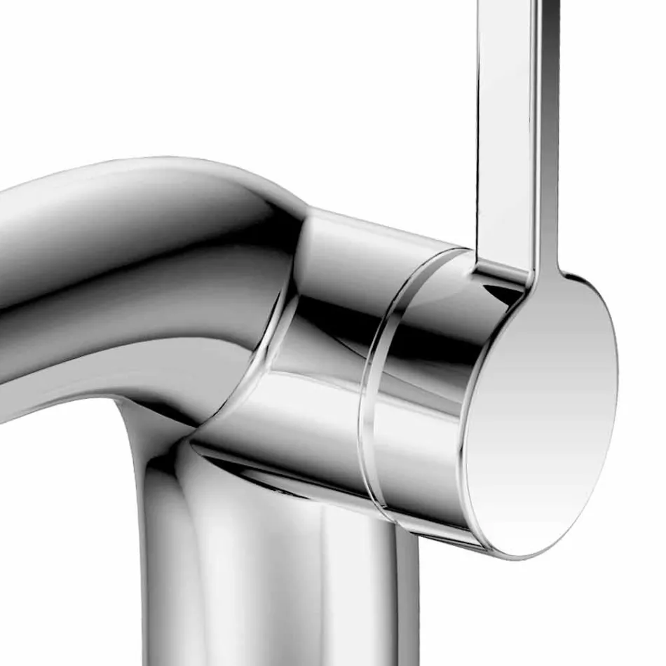 Modern Single-Lever Mixer for Washbasin Without Metal Drain - Pinto Viadurini