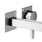 Single-lever wall-mounted basin mixer in brass - Erik Viadurini