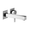 Single-lever wall-mounted basin mixer in brass - Erik