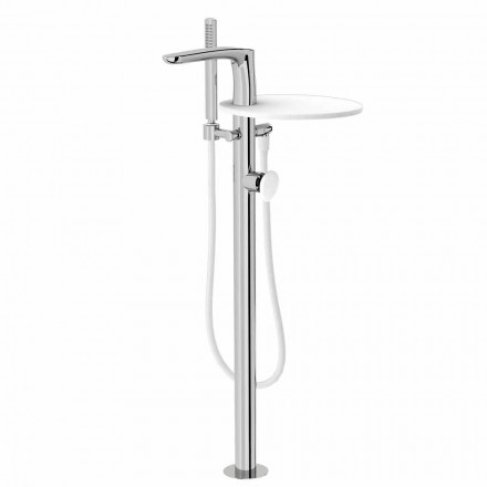 Modern Floor Deck Bath Mixer Made in Italy - Palimio Viadurini