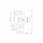 Design Mixer for Outdoor Shower in Brass Made in Italy - Neno Viadurini