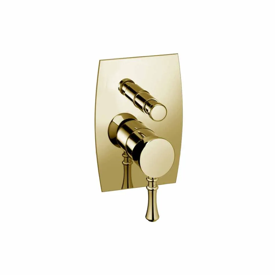 Design Brass Shower or Bathtub Mixer Made in Italy - Neno Viadurini