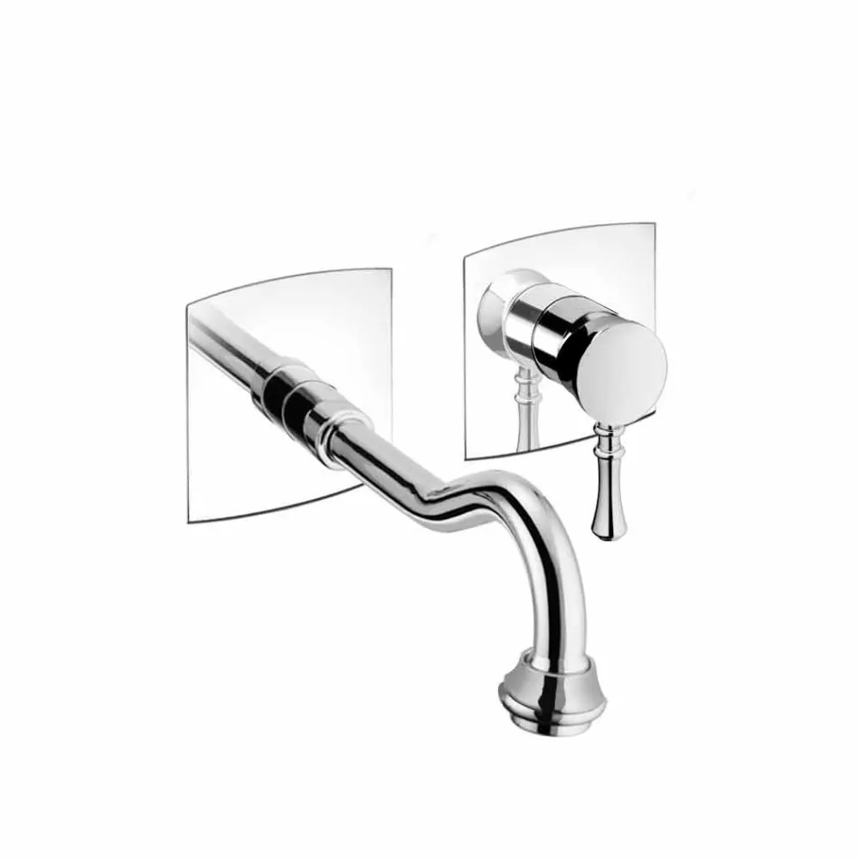 Brass Wall Mounted Basin Mixer Made in Italy - Neno Viadurini